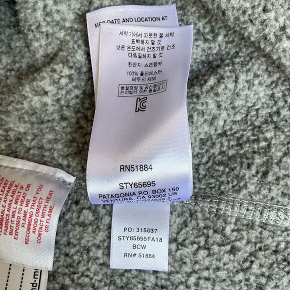 Patagonia Girls Better Sweater Fleece Jacket Size XL 1/4 Zip Birch White Hiking - Picture 11 of 13